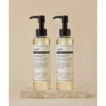 Klairs Gentle Black Fresh очищающее масло 150 млX2