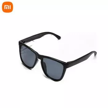 Классические квадратные солнцезащитные очки Xiaomi Mijia, самовосстанавливающиеся поляризационные линзы TAC, модные модные без Scew Gafas de sol, 6-слойная поляризационная пленка M чёрный