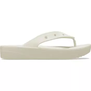 Классические шлепанцы на платформе для см [Crocs] Женские, Бежевые, 21.0 бежевый