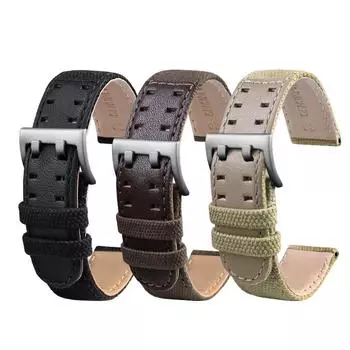 Классический 20 мм 22 мм для Hamilton Khaki Field Watch H760250/H77616533/H70605963/H68201993 ремешок для часов из натуральной кожи нейлоновый мужской ремешок для часов 20mm
