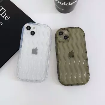 Классический чехол с волнистой водой для Iphone 13 Pro Max 14 Plus 11 12 Promax, мягкий силиконовый чехол для пары, нескользящий чехол для телефона Conque For iphone 13promax