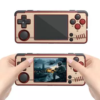 Классический игровой проигрыватель с экраном IPS 2,8 дюйма, Linux-системой, портативными игровыми проигрывателями WiFi, 64/128 ГБ, подарок для детей и взрослых without card красный