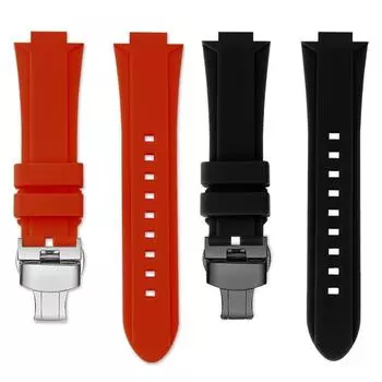 Классический резиновый ремешок для часов timex WATCH T2N720 T2N721 TW2T76300 Series водонепроницаемый силиконовый спортивный ремешок 24*16 мм 24-16mm