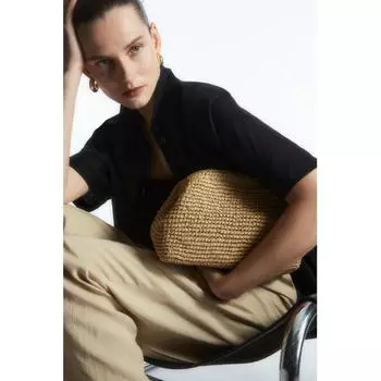 Сумка-клатч Cos Japan из рафии beige/NOSIZE