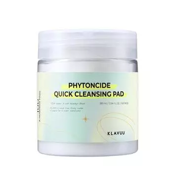 KLAVUU Phytoncide Quick Cleansing Pad 380мл/100шт