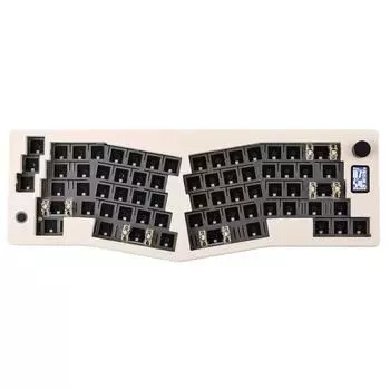 Клавиатура ABM066 с подсветкой RGB, раскладка Alice, программируемая VIA, BT/2,4 ГГц, беспроводная/проводная Type-C для Windows/MacOS/Ios/Android чёрный
