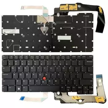 Клавиатура для ноутбука, версия для США For Lenovo ThinkPad T14s Gen 3 21BR 21BS чёрный