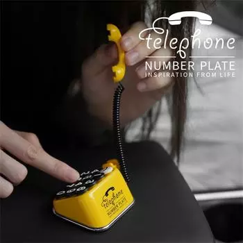 Клавиатура Номер телефона автомобиля Уведомление о временной парковке Светящаяся клавиатура Номерной знак автомобиля чёрный