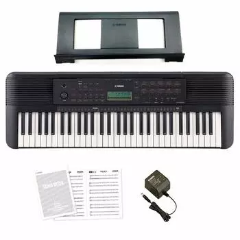 Клавиатура Yamaha 61 клавиша 401 тон функция обучения компактный корпус PSR-E273