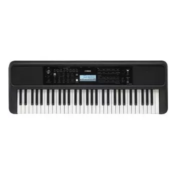 Клавиатура Yamaha 61 клавиша 650 тембров Автоматический аккомпанемент Функция обучения Чувствительность к силе нажатия Стандартная модель PSR-E383