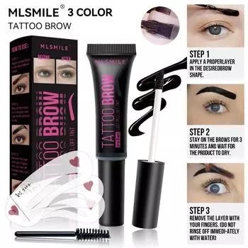Клей для бровей MLSMILE Torn — долговечный, водостойкий, устойчивый к поту, против пота и цветной клей для окрашивания. 01