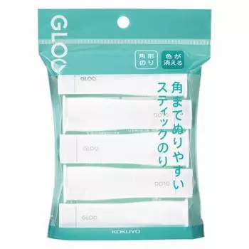 Клей-карандаш KOKUYO GLOO исчезающий цвет размер S 5 шт Ta-G311-5P