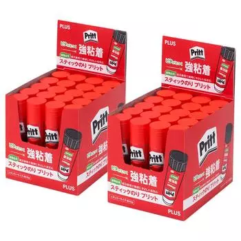 Клей-карандаш Plus Pritt, стандартный размер, набор из 40 штук, 29-70140 красный