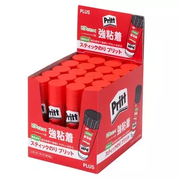 Клей-карандаш Plus Pritt, стандартный размер, набор из 20 штук, 29-70120 красный