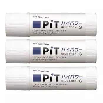 Клей-карандаш Tombow PiT High Power G размер 3 шт. (Сильный/быстрый клей) (40г) HCA-331