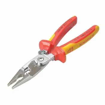 Клещи электромонтажные Knipex 13 96 200 SB с пружиной для открывания, испытанные VDE, в блистерной упаковке