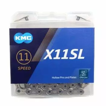 KMC X11SL Цепь 11 скоростей 118Звенья скорость/11с/11 (Серебряный) [Элемент] серебряный