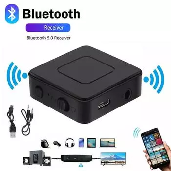 KN301 Bluetooth 5.0 Аудио Передатчик Приемник Адаптер Беспроводной RCA 3,5 мм AUX Разъем Стерео Музыка USB-ключ для Автомобильного ПК Ноутбука ТВ Динамик Наушники