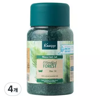 Kneipp Mind Fullforest Соль для ванн, аромат сосны, 500г, 4 шт.