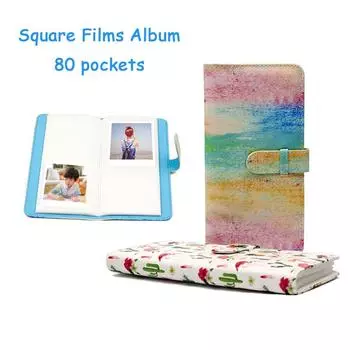 Книга для фотоальбома с 80 карманами для Fujifilm Instax Square Film Instax SQ20 SQ10 SQ6 SP-3, мгновенная камера белый