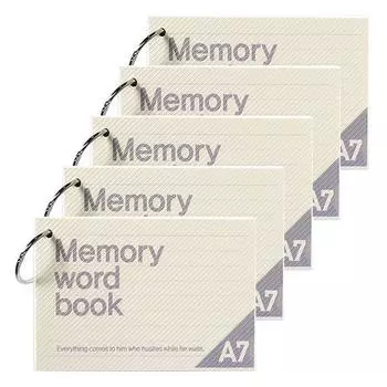 Книга-словарь Projection Design A7 Memory Ring, 60 листов, мягкий кремовый, 5 штук