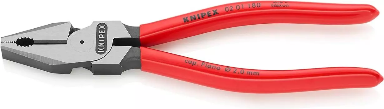 KNIPEX Прочные плоскогубцы 0201-180 (SB) чёрный