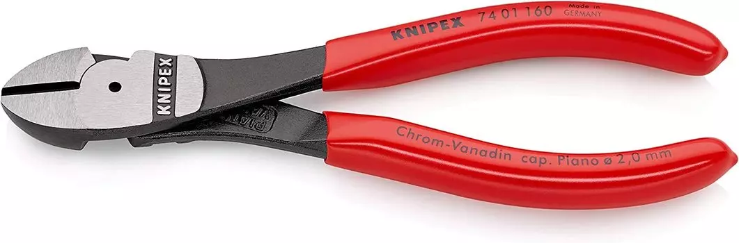 KNIPEX Strong diagonal nipper hard 7401-160 (for wire) (SB)