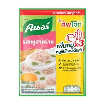 Knorr 100% рисовая каша с жасмином быстрого приготовления (Отвар) со свининой и водорослями 55 г. х 4/12/24 шт. 55 g. x 4 pcs