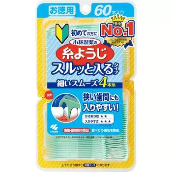 Kobayashi Pharmaceutical Itoyouji Легко купить 60 шт. Зубная нить Уход за полостью рта (межзубные очистители) Зубная нить