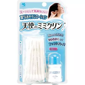 KOBAYASHI Pharmaceutical Mimikurin Tenshi no 30шт + 12мл Ватные палочки с клейкой основой Ватные палочки с клейкой основой 1 set
