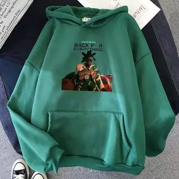 Kodak Black Back for Everthing Толстовки с капюшоном Зимние с длинным рукавом Унисекс Толстовки Мужские Женские Одежда XS