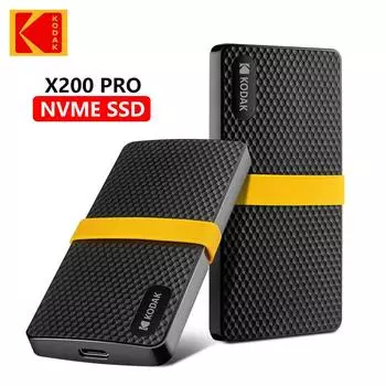 KODAK X200 PRO USB3.1 GEN 2 SSD NVME Внешний жесткий диск Мини твердотельный PSSD для настольных компьютеров Macbook PS5 XBOX PS4