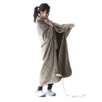 KODEN Electric Throw 140 x Hot Slide Temperature Dust Mite Blanket, Blanket, 140 см, Robe, Greige, Washable, Adjustment, 8hOFF, Killer, CWN142G-HK