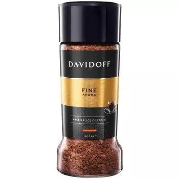 Кофе Davidoff Fine Aroma растворимый молотый, 100 г бутылка