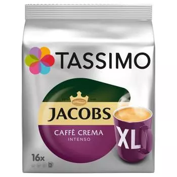 Кофе Tassimo в капсулах Jakobs Cafe Crema Intenso 16 капсул 144г