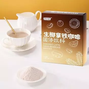 Кофейный порошок Raw Coconut Latte 150 г Растворимый растворимый кофе со вкусом кокоса 1 box (15g * 10 pieces)