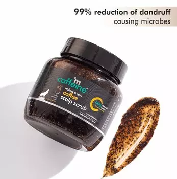 Кофейный скраб для кожи головы mCaffeine - 250 г | 99% уменьшение перхоти - натуральный и веганский