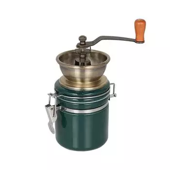 Кофемолка Dalton Coffee Mill Forest Green Iron Beans, ручной помол, емкость 100 г, высота 220 мм, ширина 155 мм, глубина 80 мм Terra A715-888FGN