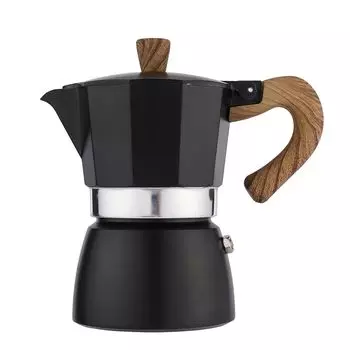 Кофеварка эспрессо Direct Fire IH совместимая газовая плита 3 чашки 150 мл Makinetta Moka Pot Outdoor Camping Small Japanese Инструкция в комплекте 3 чашки