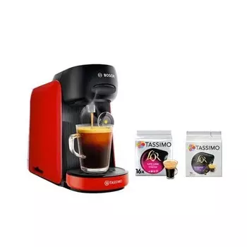 Кофеварка BOSCH TASSIMO красная TAS16B3C2 + 32 капсулы