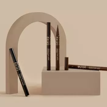 Когда я была молодой, водостойкая подводка для глаз Edgeholic Brush, 4 цвета, темно-коричневая, 1 шт.