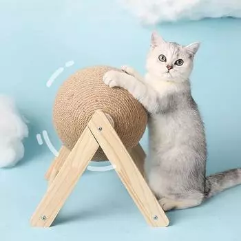 Когтеточка для кошек, игрушка, котенок, веревка из сизаля, шариковая доска, шлифовальные лапки, игрушки, когтеточка для кошек, износостойкая мебель для домашних животных