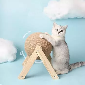 Когтеточка для кошек, игрушка, котенок, веревка из сизаля, шариковая доска, шлифовальные лапы, игрушки, когтеточка для кошек, товары для домашних животных Small