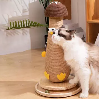 Когтеточка для кошек, когтеточка для котят, симпатичная, с подвесным шестом из сизаля