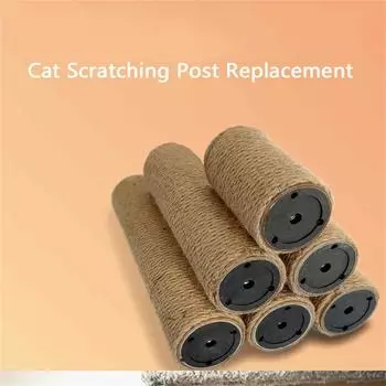 Когтеточка для кошек, кошачья рама из сизаля, скалодром, сделай сам, сменный столб, аксессуары, игрушка для котенка, мебель для домашних животных One Size жёлтый