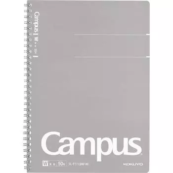 KOKUYO Блокнот Campus Twin Ring, 50 листов, полу-B5, набор из 10 книг S-T113W-M