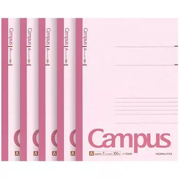 KOKUYO Campus Note 7 мм 100 листов x 5 книг Полу-B5 А-линовка