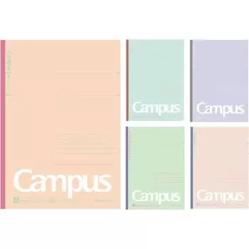 KOKUYO Campus Note Dot A 7mm ruled semi-B5 30 sheets 30 lines 5 volumes 5 volumes Mineral color limited Imported from Japan (NO-3CATN-L37X5)