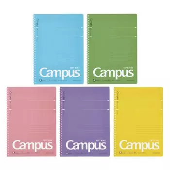 KOKUYO Campus Soft Ring Notebook Dot A-lined 40 Sheets B5 Set of 5 S-S111ATX5CSET