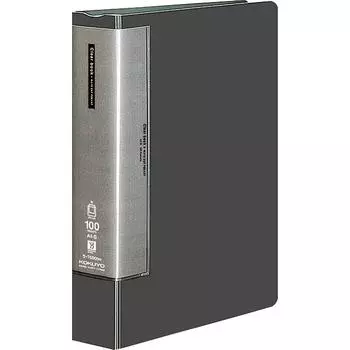 KOKUYO File Clear File Wave Cut Fixed Type A4 Vertical 100 Sheets Dark Gray LA-T590DM